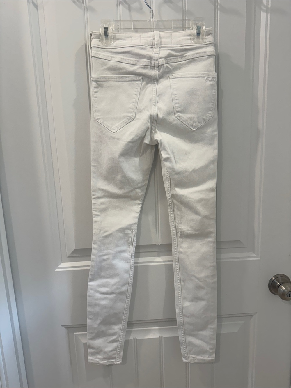 HOLLISTER White High Rise Stretch Jeans 00R W23 L28” EUC KP $50 View 3